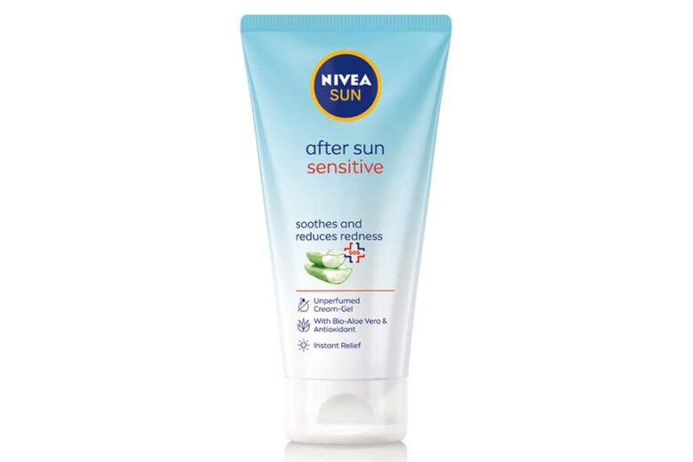 NIVEA SUN After Sun Sensitive nomierinošs un apsārtumu samazinošs krēms-želeja pēc sauļošanās, 175ml